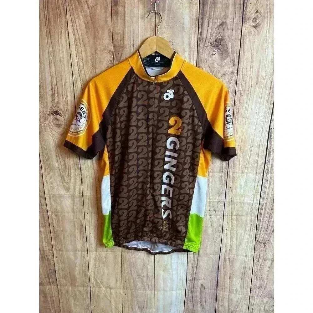 2 Gingers Irish Whiskey’s Cycling Jersey 3/4 Zip Back Cargo Pockets Men’s Size L